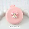 Peine Suave de Cojín de Aire de Dibujos Animados Lindo Peine Plegable para el Cabello con Espejo Todo en Uno Mini Portátil para Niñas Peine de Bolsa de Aire Peine Masajeador