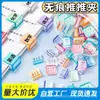 Clips de Empuje y Tirón para Organizar Exámenes, Clips para Boletos, Clips de Esquina, Clips Transparentes de Colores, No Necesitan Dispositivo de Empuje ni Sujetador