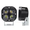 Nova Luz de Trabalho LED para Carro 40W Lente de Trevo de Quatro Folhas Branco e Amarelo Duas Cores Holofote de 4 Leds Quadrado Holofote Quadrado para Motocicleta
