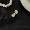 Grampo de Cabelo Elegante com Pérolas para Mulheres, Presilha de Metal com Laço Preto, Presilha Lateral de Alto Padrão, Presilha para Franja, Simples Presilha Bico de Pato