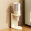 Dispensador de Vasos Desechables Portavasos de Papel Montado en Pared Estante de Almacenamiento a Prueba de Polvo Sin Taladro Oficina