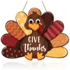 Popular Transfronteiriça Outono Decoração de Porta de Entrada Thanksgiving Abóbora Folha de Bordo Guirlanda Festival da Colheita Placa de Madeira Decoração