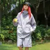 Conjunto Ligero de Ropa con Protección Solar Estilo Montaña para Hombres y Mujeres, Ropa de Verano para Exteriores con Protección Solar, Anti-UV, Chaqueta Transpirable con Sensación de Hielo para Protección Solar