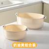 Cesta de drenaje para lavadero de verduras de doble capa, multifuncional, de plástico, de alto valor, para sala de estar, cesta de almacenamiento para lavar verduras con filtro de agua para cocina