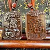 Montanha Longhu Madeira de Jujuba Yuhua Zhao Gongming Tronco Madeira Raio Pingente de Riqueza Madeira de Jujuba Gongming Tabu Fita para Pendurar Ornamento para Pendurar
