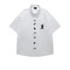 Camisa de Manga Corta Bordada Retro Japonesa para Hombre 2026 Nuevo Llegado de Verano Marca de Moda Popular Moda Suelta Versátil Moda Masculina