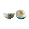 Xícaras de chá de cerâmica pintadas à mão em underglaze com design de borboletas empilhadas em azul celeste, par de xícaras de mestre para uso doméstico, conjunto de chá kung fu, xícaras para degustação de chá