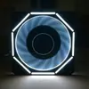 Ventilador de refrigeração a água com radiador de abertura requintada 12CM ventilador de gabinete de computador de veículo elétrico motocicleta elétrica multicor