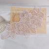 Peça Flor de Roupa Aplique DIY Acessórios de Roupa Grande Adesivo de Tecido de Renda Bordado Patch de Flor de Organza Bordada