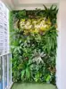 Pared Vegetal de Simulación Pared de Plantas Verdes Pared de Flores Pared de Fondo de Plantas Verdes Decoración de Cabecera de Puerta Flores Artificiales Césped de Plástico Decoración de Pared Paquete