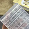 Navidad Nuevo Molde de Manicura Ángel Barroco Encaje Decoración de Tallado de Uñas Herramientas de Manicura Hechas a Mano