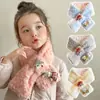 Cachecol Infantil Outono e Inverno Cachecol Espessado à Prova de Vento para Meninos e Meninas 2025 Novo Protetor de Pescoço Quente com Forro de Fleece para Bebê
