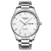 Relógio Guanqin B4 Marca Estudante Calendário Duplo À Prova D'água Pulseira de Aço Relógio de Quartzo Luminoso Relógio Masculino Gq11006
