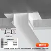 Fita de acabamento de borda de forro, perfil de junta de sombra de teto em liga de alumínio, canaleta em forma de T e em forma de U, fita de acabamento de junta de gesso