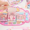 Pacote de Doces Três em Um com Cartão de Sucção e Corrente para Pendurar Combinados, Adesivos de Unhas Artísticas Estilo Novo Modificados, Livro de Jogo de Montar