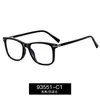 93551 Nuevas Gafas Sencillas para Hombre Tr90 Anti Luz Azul Fábrica de Exportación Venta al por Mayor Tendencia Versátil Monturas Planas