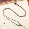 Cordón para Collar de 2 mm Cordón Tejido a Mano para Colgante con Cierre Ajustable Piedra Ágata Roja Joyería para Colgar del Cuello Ágata