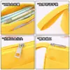 Bolsa para lápices de doble capa de tela Oxford de alta calidad y resistente a las manchas para papelería, bolsa para lápices de estudiante de primaria, almacenamiento simple, logotipo impreso