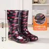 Sapatos Aquáticos, Galochas, Galochas de Cano Alto para Adultas, Botas Aquáticas, Forradas com Lã, Quentes, Modernas, Antiderrapantes, Sapatos de Trabalho Impermeáveis, Botas Longas com Algodão Adicional