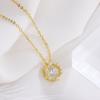 Nuevo collar inteligente de estrella de seis puntas de plata esterlina S999 para mujer, colgante de corazón latiente, cadena de clavícula sencilla de moda, joyería