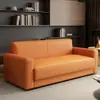 Sofá de Oficina Simple Moderno de Negocios Sala de Estar Recepción Ocio Sofá de Tres Plazas de Cuero con Forma de Garra de Gato Combinación con Mesa de Café