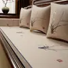 Fundas de cojín de sofá de caoba de alta gama hechas a medida de nuevo estilo chino, cojines especiales y almohadillas para asientos para muebles de madera maciza de estilo chino y camas Luo Han