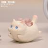 Gato Lindo Leyo Piedra de Cristal Decoración del Hogar Gatito de Dibujos Animados Sanación Decoración de Escritorio de Oficina