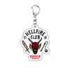 Llavero Acrílico Stranger Things Club del Hacha Eddie Merchandising de Película Colgante de Apoyo Venta al por Mayor Transfronteriza