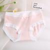Calcinhas Doces Jacquard Femininas Algodão Puro Simples Doce Estudante Cintura Média Confortável Quadril Menos Feminina plus size Cuecas