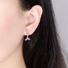 Pendientes Shake Tone Quick Hand Personalidad Lindo Micro-incrustado Diamante Flash Cola de Pez Estilo Fresco Pequeño Pendientes de Moda Trendy para Mujer Joyería para la Oreja