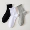 Calcetines personalizados para hombres y mujeres, calcetines de media caña, calcetines de verano transpirables finos de corte bajo tipo barco, deportivos de color sólido negro, blanco, gris, calcetines cortos