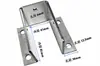 Tubo Rectangular de Hierro Galvanizado con Soportes Fijos de Pie de Tres Lados, Aleación de Aluminio Anticorrosión Madera Acero Tubo Conector de Tres Lados en Forma de U sin Soldadura