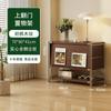 Gabinete de Revista abatible estilo tronco Gabinete lateral para sala de estar Estante de almacenamiento estilo japonés Librero Gabinete tipo cubo Almacenamiento para el hogar Gabinete de almacenamiento nórdico