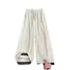 Pantalones de rayas estilo americano para hombre, nueva marca de moda, pantalones deportivos streetwear elegantes y geniales, pantalones de chándal de pierna recta versátiles de alta gama y de moda