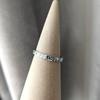 Anillo de Pareja Estilo Similar de Xiaohongshu Plata Esterlina S925 Hielo Triturado Popular Simple Anillo de Pareja Anillo Abierto Pulsera Transmisión en Vivo