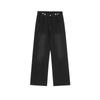 Calça jeans feminina vintage de perna reta, nova, primavera e outono, 2023, curta, cintura alta, calça larga e solta