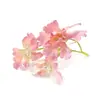 Acessórios de Orquídea Artificial Pequena de Três Cabeças Materiais DIY Decoração de Casa Flores Artificiais Estilo Fresco Presilha de Cabelo Acessório de Cabelo