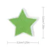 Pegatinas de tela con forma de estrella de cinco puntas en color, venta al por mayor, accesorios para ropa, zapatos y sombreros, parches bordados, pegatinas de tela, sellos de bordado por computadora.