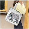 Bolsa de Hombro Thai Transfronteriza con Elefante Bordado Moda para Mujer Nueva Bolsa de Lona Portátil de Gran Capacidad para Mujer