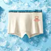 Ropa interior para niños, Malla de seda helada, Nuevo estilo de verano, Delgado Estampado de dibujos animados, Calzoncillos tipo bóxer para niños medianos y grandes, Pantalones cortos de boxeador para estudiantes