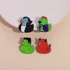 Série de broches periféricos de novo filme transfronteiriço, criativo, desenho animado, formato de pato fofo, acessórios de metal, emblema, atacado