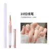 Set de Lápiz de Manicura para Principiantes con Broca de Cristal Juego Completo Herramientas de Manicura Lápiz Tallado Lápiz Crisantemo Otoñal Lápiz Tinte Halo Pincel para Líneas