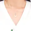 Set de Collar y Pulsera de Plata de Ley S925 con Calcedonia, Esmalte Luminoso, Diseño de Nicho, Joyería de Plata Estilo Girly al por Mayor
