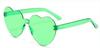 TY11 gafas de sol transparentes de gelatina con forma de corazón de melocotón para hombres y mujeres, gafas de sol con forma de corazón unidas entre Europa y Estados Unidos.