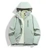 Cortavientos de alta gama tres en uno, ropa de trabajo hecha a medida con logotipos impresos, adecuado para pedidos grupales, con forro polar y engrosado para abrigar, ideal para concesionarios 4S y trabajo al aire libre en invierno
