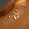 Shiai 2025 Nuevo Pulsera de Lujo Accesible de Plata Pura 999 Contigo, Corazón de Niña Joyería de Mano Exquisita de Nicho