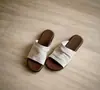 Sapatos baixos casuais para uso externo, chinelos de uma tira plissada, sapatos femininos, sandálias de verão para uso externo, chinelos de praia