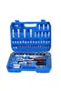 Conjunto de 121 Peças Ferramenta de Manga para Reparo Automotivo Manutenção Chave Catraca Multifuncional Conjunto para Reparo de Carro Doméstico