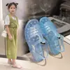Zapatos de Cristal para Niños, Lindos Zapatos de Jardín para Niños Pequeños y Medianos, Sandalias de Verano para Exteriores, Zapatos de Color Sólido de PVC tipo Nido de Pájaro de Princesa, Antideslizantes