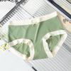 Nueva ropa interior de seda de hielo con hilo para mujer, color de niña dulce, entrepierna de algodón, cómoda, suave para la piel, calzones transpirables